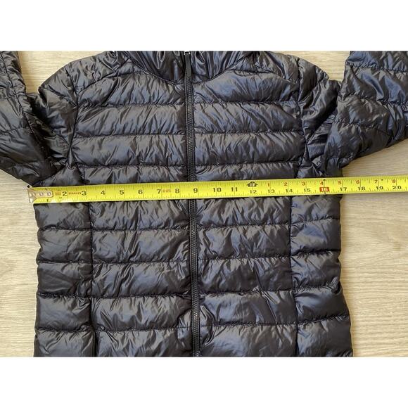 Uniqlo Ultra Light Down Puffer Hooded Jacket Womens XS Black Packable Gorpcore - Picture 10 of 11